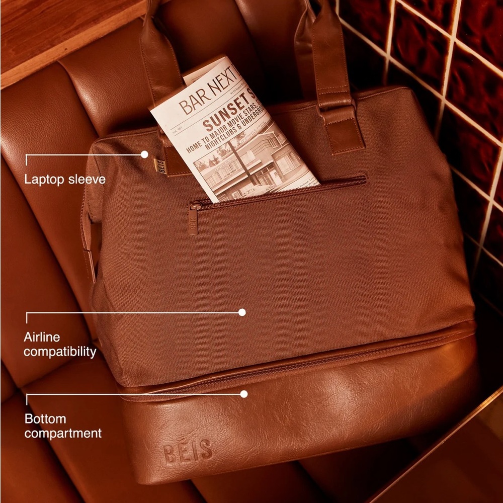BEIS Mini Weekender - Maple - Picture 3 of 10